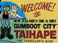Taihape Gumboot City sign